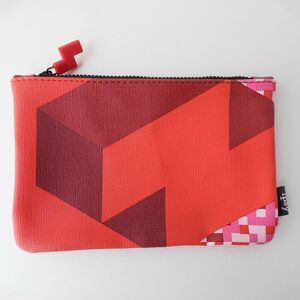 5/$20 NWOT Ipsy Glam Bag June 2019 Red Pink Tetris Makeup Bag